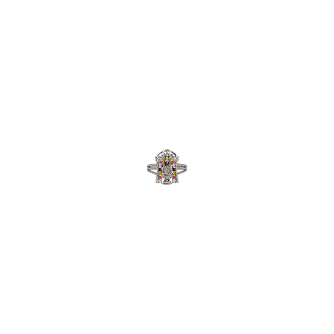 92.5% Pure Silver Tirupati Balaji Designer Ring – BIS Hallmarked