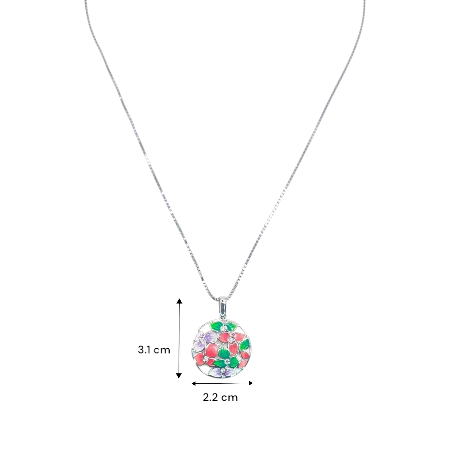 Elegant Floral Silver Jewelry Set – Necklace, Ring & Earrings