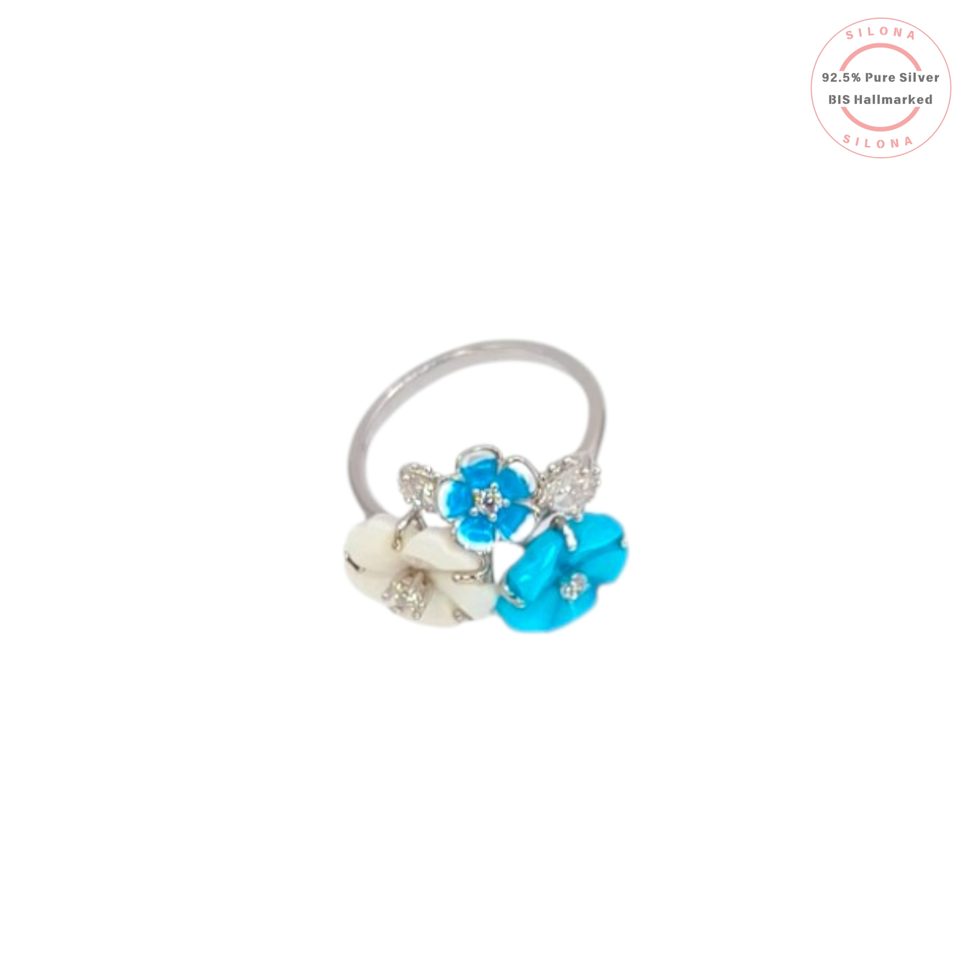 Enchanted Floral Sterling Silver Ring