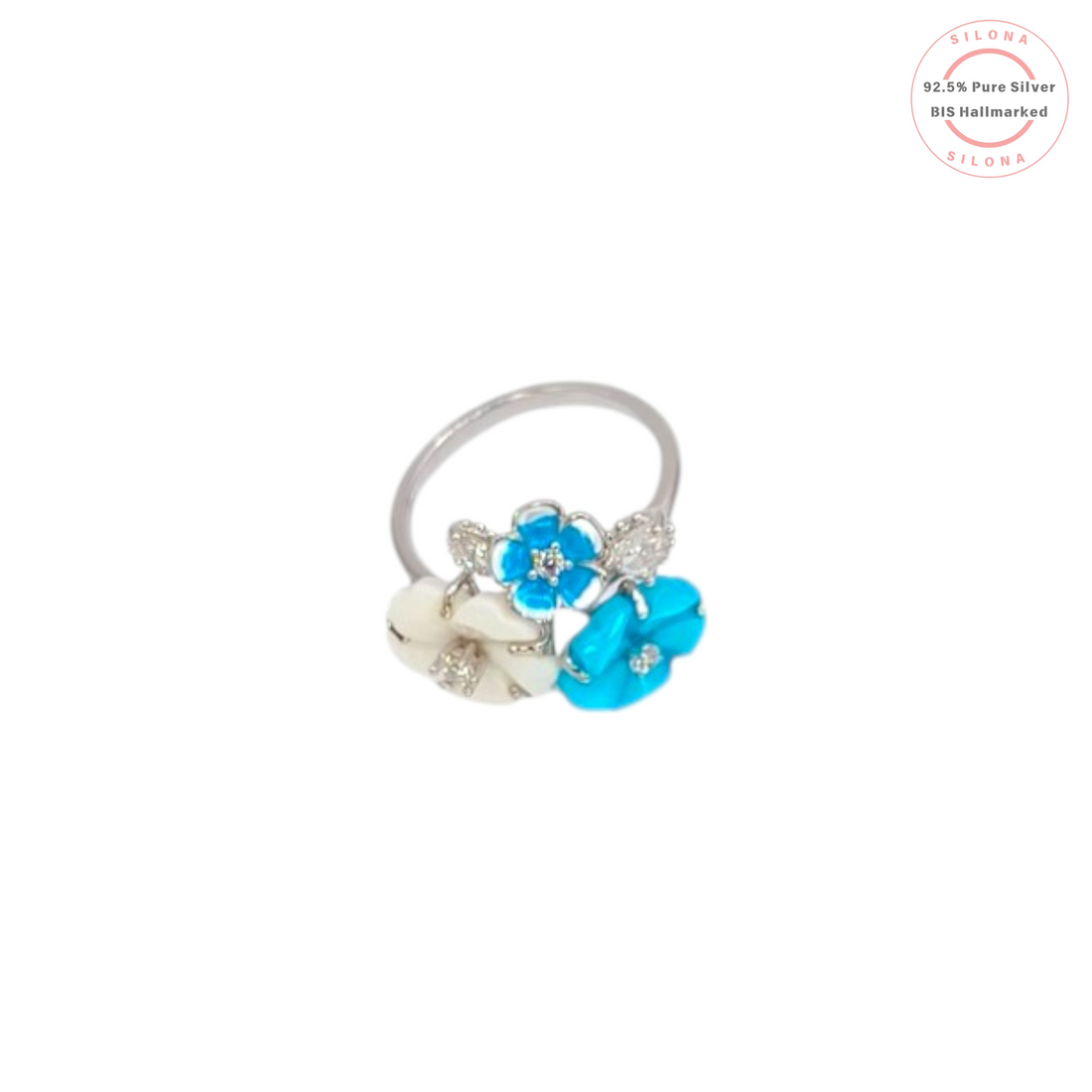 Enchanted Floral Sterling Silver Ring