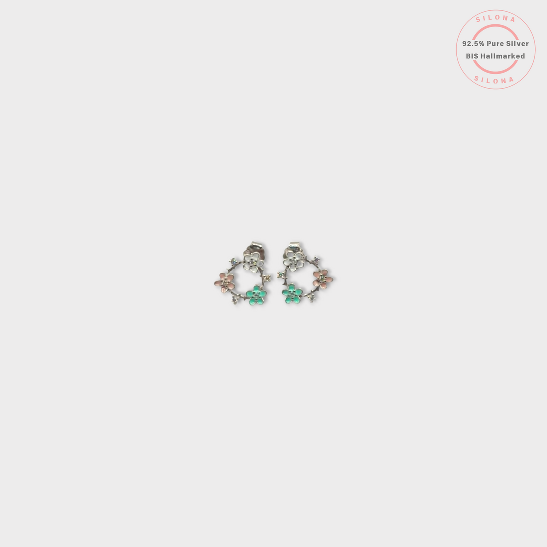 Moonlit Blooms Stud Earrings